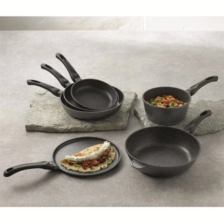 Sauteuse Et Couvercle Revêtement Dur Comme La Pierre 24 Cm 4 Sauteuse Et Couvercle Revêtement Dur Comme La Pierre 24 Cm – Image 2
