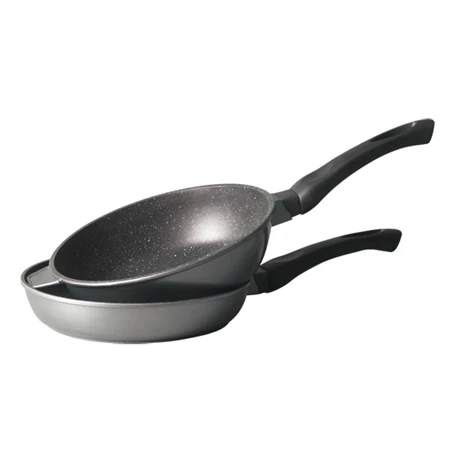 Lot 1 Poêle + 1 Sauteuse Avec Couvercle Avec Revêtement Dur Comme La Pierre 24 Cm 4 Lot 1 Poêle + 1 Sauteuse Avec Couvercle Avec Revêtement Dur Comme La Pierre 24 Cm – Image 2