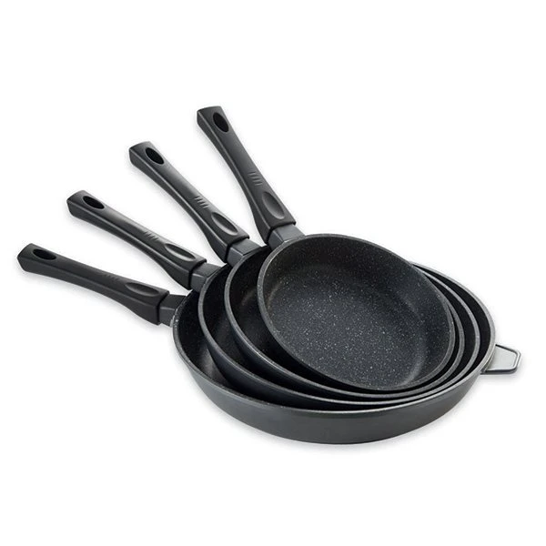 Lot 4 Poêles Avec Revêtement Dur Comme La Pierre 20, 24, 28 Et 32 Cm 3 Lot 4 Poêles Avec Revêtement Dur Comme La Pierre 20, 24, 28 Et 32 Cm