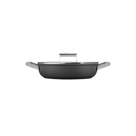Smeg Sauteuse Aluminium Antiadhésive 28 Cm Noir Mat Avec Couvercle En Verre Trempé 5 Smeg Sauteuse Aluminium Antiadhésive 28 Cm Noir Mat Avec Couvercle En Verre Trempé – Image 3