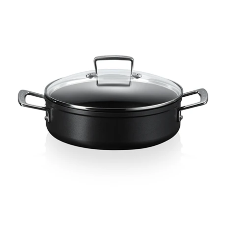 Le Creuset Sauteuse Rondeau Anti-adhérente Les Forgées 28 Cm Et Couvercle En Verre 3 Le Creuset Sauteuse Rondeau Anti-adhérente Les Forgées 28 Cm Et Couvercle En Verre