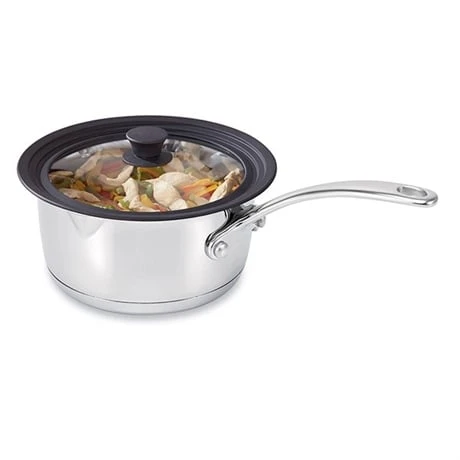 Lot 3 Couvercles En Verre Multi-diamètres De 16 à 32 Cm 5 Lot 3 Couvercles En Verre Multi-diamètres De 16 à 32 Cm – Image 3