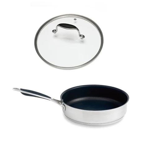 Set Sauteuse Anti-adhérente Excell’Inox 24 Cm Et Couvercle 3 Set Sauteuse Anti-adhérente Excell’Inox 24 Cm Et Couvercle