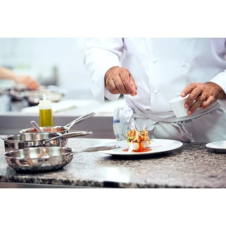 Poêle Sautoir Inox Castel'Pro 24 Cm 4 Poêle Sautoir Inox Castel'Pro 24 Cm – Image 2