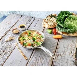 Poêle Sautoir Inox Castel'Pro 24 Cm 10 Poêle Sautoir Inox Castel'Pro 24 Cm -Le Creusec Boutique 271059 3 6 Poele sautoir inox Castel Pro 24 cm Cristel