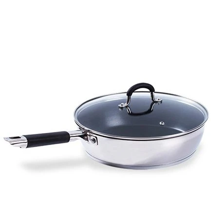 Sauteuse Antiadhésive Inox Et Couvercle Rapid Cook 28 Cm 4 Sauteuse Antiadhésive Inox Et Couvercle Rapid Cook 28 Cm – Image 2