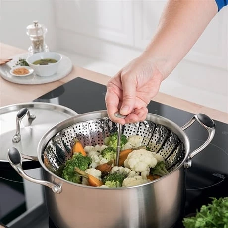 Panier Vapeur Inox Marguerite Pliable 28 Cm 4 Panier Vapeur Inox Marguerite Pliable 28 Cm – Image 2