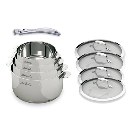 BEKA Lot De 4 Casseroles Evolution Et Un Manche + 4 Couvercles 14 à 20 Cm 2 BEKA Lot De 4 Casseroles Evolution Et Un Manche + 4 Couvercles 14 à 20 Cm