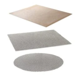 Lot 2 Grilles De Cuisson Anti-adhérentes + Feuille De Protection Pour Four