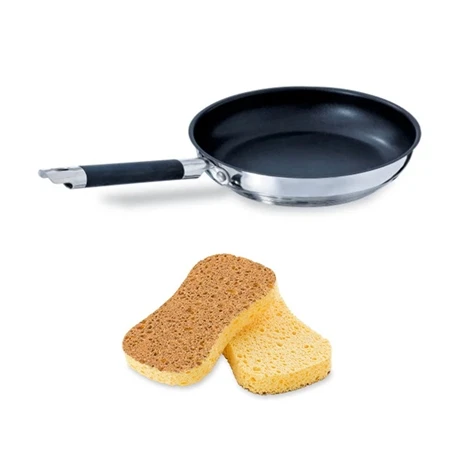Set Poêle Anti-adhérente Rapid Cook 24 Cm Et 2 éponges Végétales 3 Set Poêle Anti-adhérente Rapid Cook 24 Cm Et 2 éponges Végétales