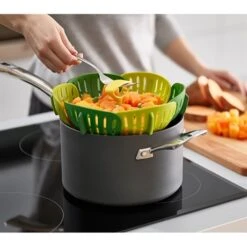 Joseph Joseph Panier Vapeur Pliable - Vert 10 Joseph Joseph Panier Vapeur Pliable - Vert -Le Creusec Boutique 650119 4 1 Panier vapeur pliable Vert Joseph Joseph